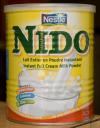 A can of Nestle Nido (powdered milk) in our kitchen