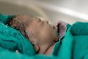 A healthy child born by c-section later in the week