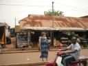 Peggy in Tamale to do some shopping