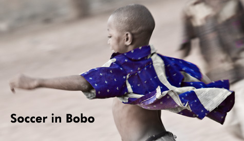Slideshow of Kids playing soccer in Bobo Dioulasso