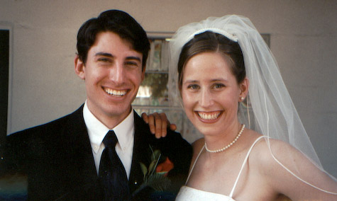 William and Heidi at their wedding on December 15, 2001
