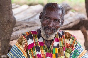An elderly Mamprusi man in northern Ghana
