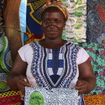 Fabric vendor in Northern Ghana